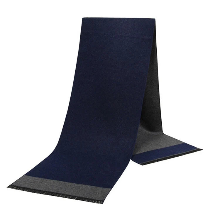 Men Scarf For Man Winter Copy Cashmere Shawl Luxury Brand Scarf Soft Keep Warm Outdoor Grey Knit Neckerchief Men Shawl Wrap Gift