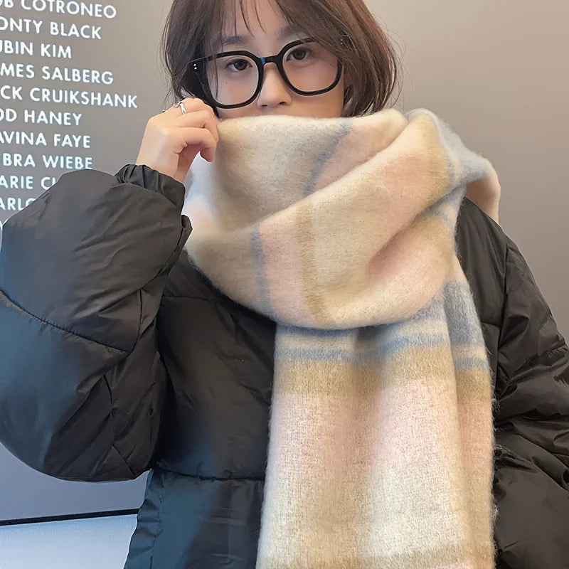 Couple's scarves - Soft and thick scarves, new winter large scarves, warm and windproof scarves and large shawls