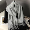 62Color Solid Women Winter Scarf Warm Thicken Cashmere Shawl Outdoor Fashion Luxury Tassels Pashmina Lady Wrap Windproof Scarves