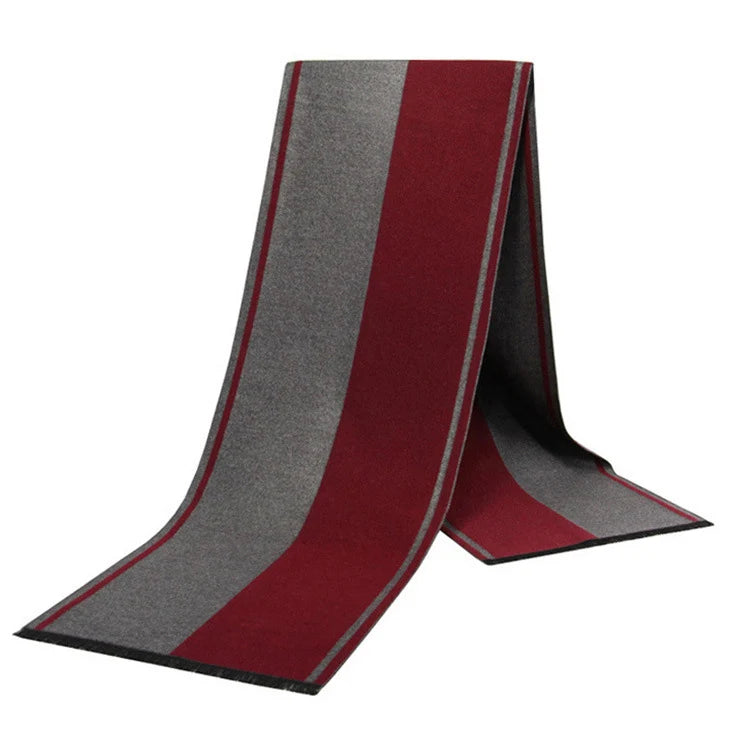 Men Scarf For Man Winter Copy Cashmere Shawl Luxury Brand Scarf Soft Keep Warm Outdoor Grey Knit Neckerchief Men Shawl Wrap Gift