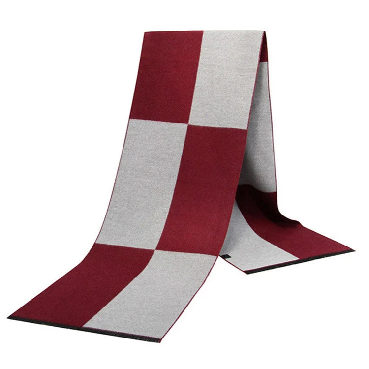 Men Scarf For Man Winter Copy Cashmere Shawl Luxury Brand Scarf Soft Keep Warm Outdoor Grey Knit Neckerchief Men Shawl Wrap Gift