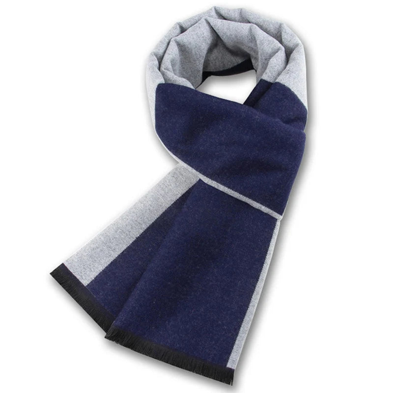Men Scarf For Man Winter Copy Cashmere Shawl Luxury Brand Scarf Soft Keep Warm Outdoor Grey Knit Neckerchief Men Shawl Wrap Gift