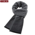Luxury Scarf Man Winter Warm Wool Scarf For Men Cashmere Scarves Casual Plaid Male Long Pashmina Outdoor Shawls Man Muffler Gift