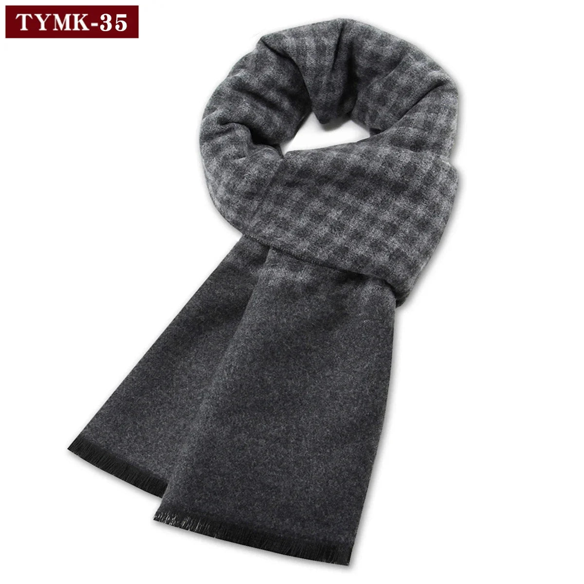 Luxury Scarf Man Winter Warm Wool Scarf For Men Cashmere Scarves Casual Plaid Male Long Pashmina Outdoor Shawls Man Muffler Gift