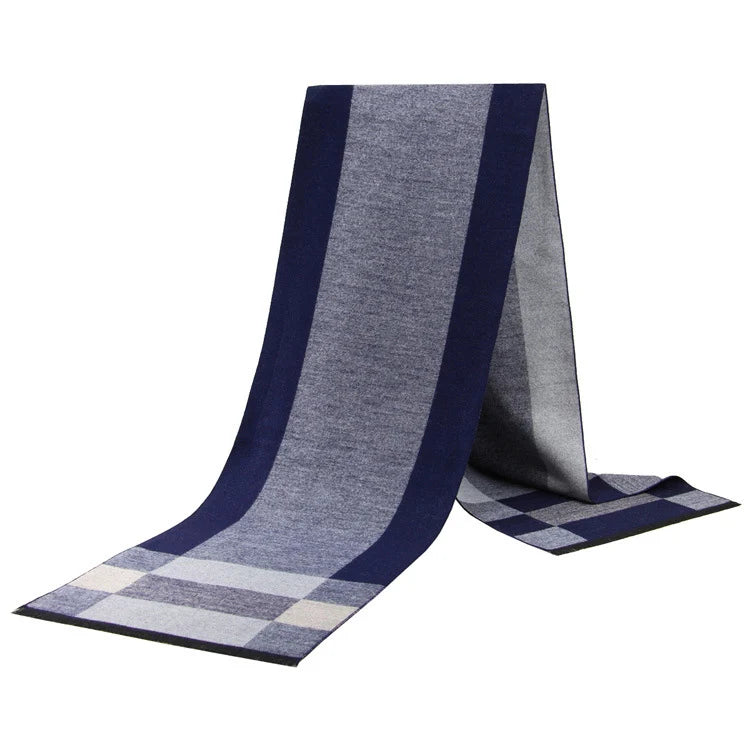 Men Scarf For Man Winter Copy Cashmere Shawl Luxury Brand Scarf Soft Keep Warm Outdoor Grey Knit Neckerchief Men Shawl Wrap Gift